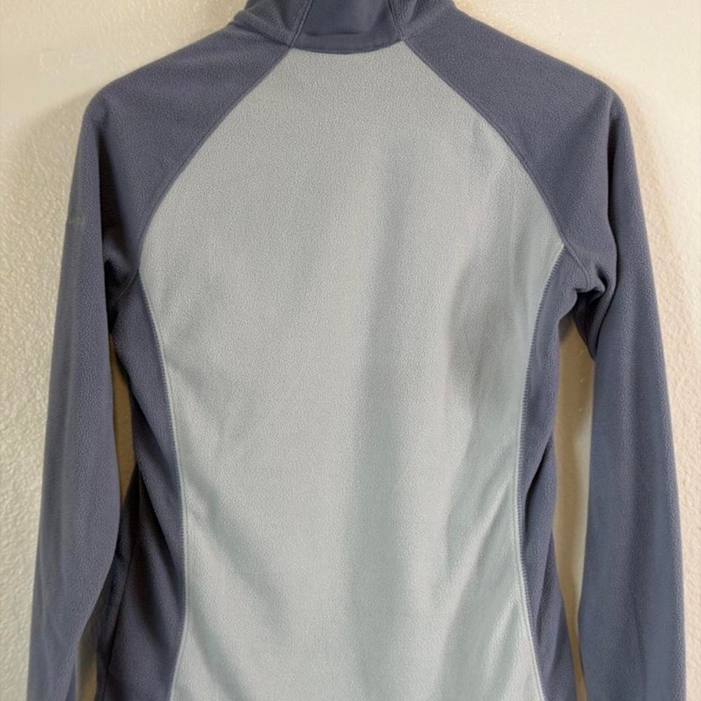 Columbia Colorblock Fleece 1/4 Zip Sweater Artic Air Blue Women's Sz M Gorpcore - Picture 5 of 8
